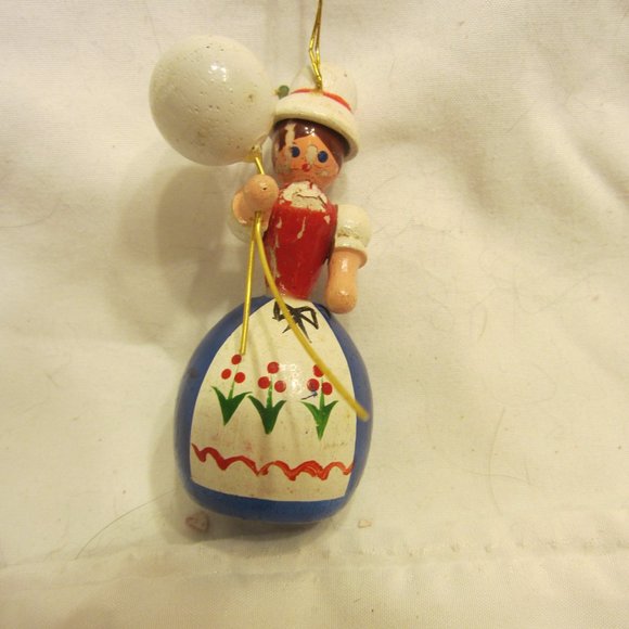 VTG 60'S SET OF 3 WOODEN ORNAMENTS, VERY CUTE - Picture 7 of 8